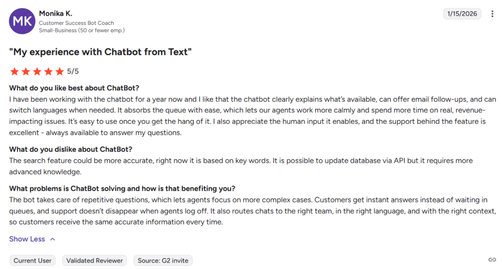 ChatBot-Review-G2