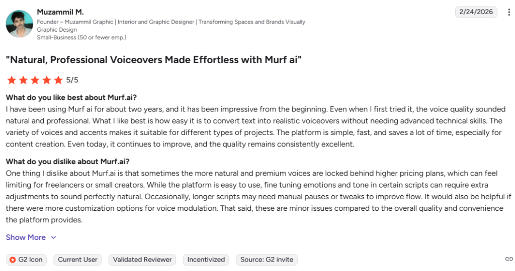 Murf AI-Review-G2