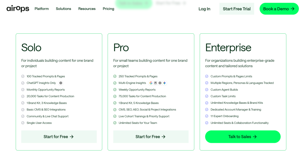 AirOPS Pricing