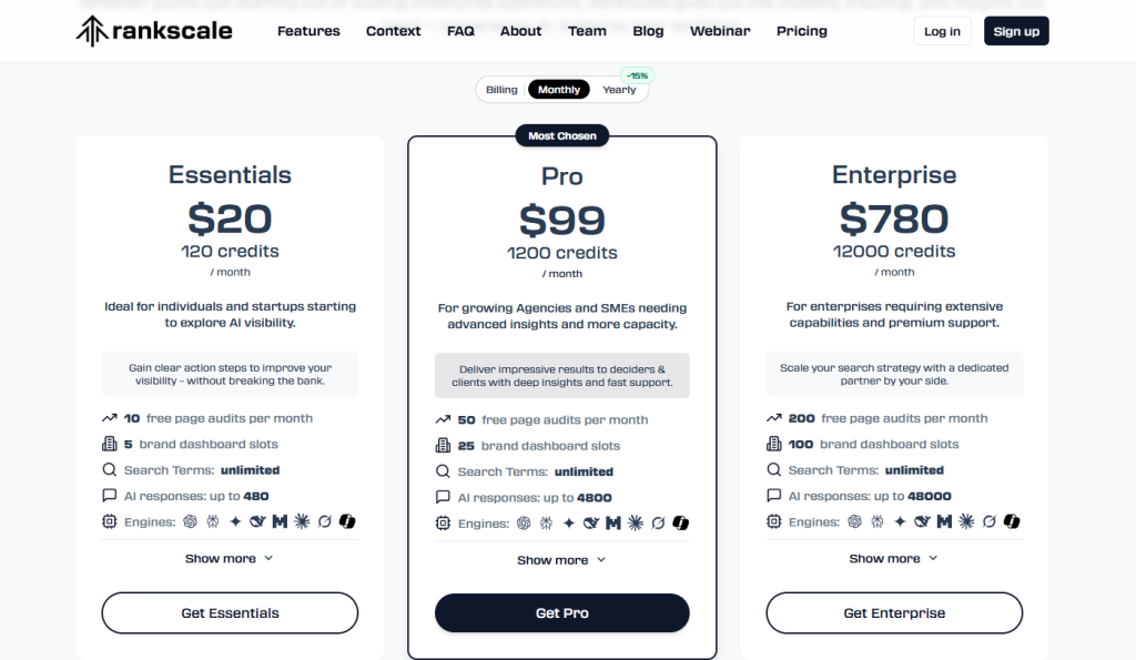 Rankscale.ai Pricing