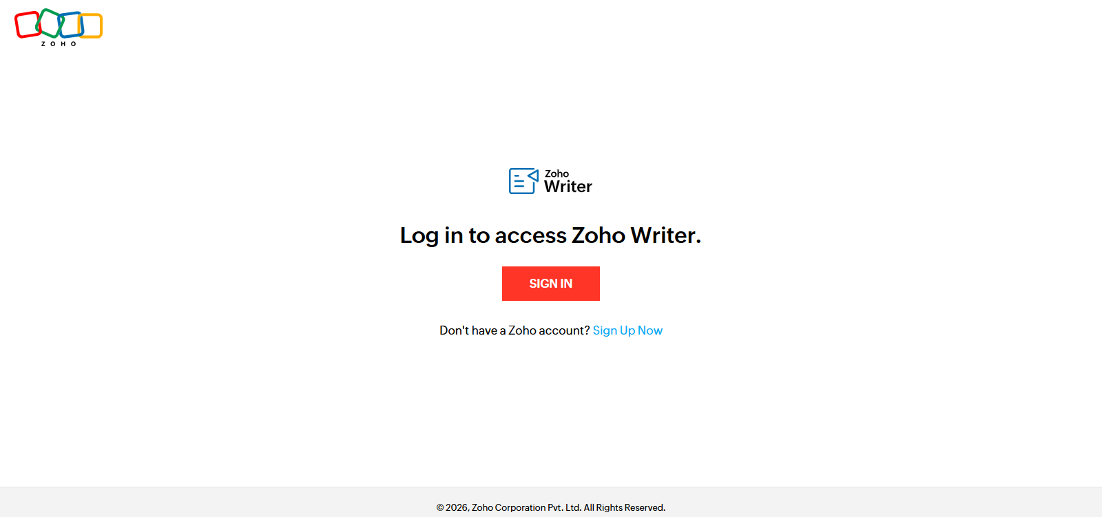 Zoho Writer