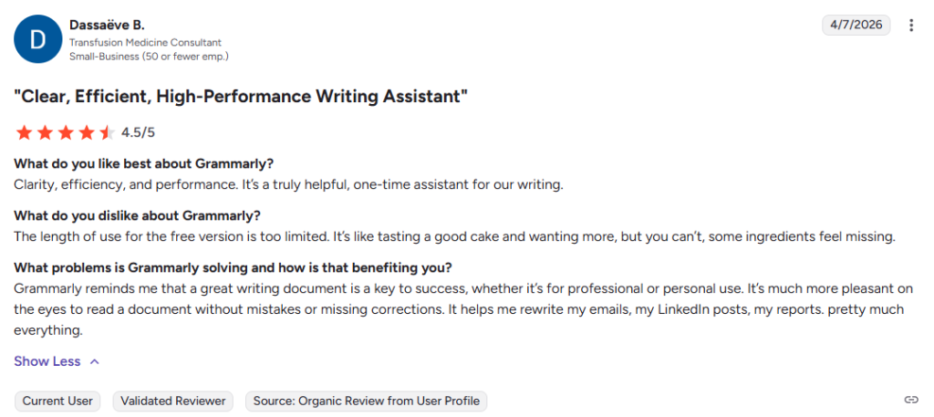 Grammarly-Review-G2