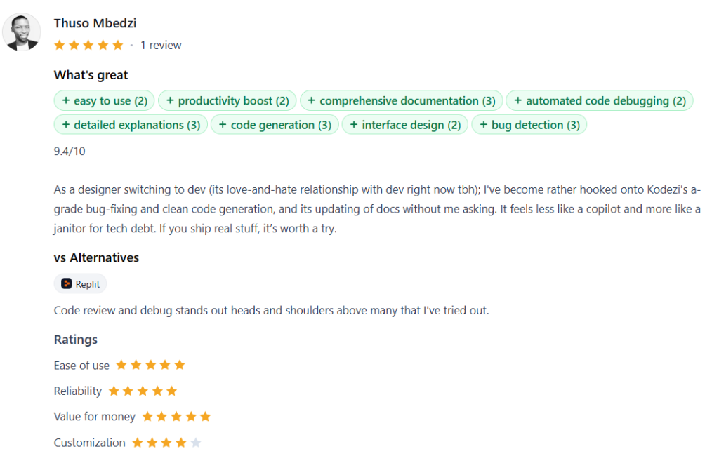 Kodezi-Review-Product Hunt