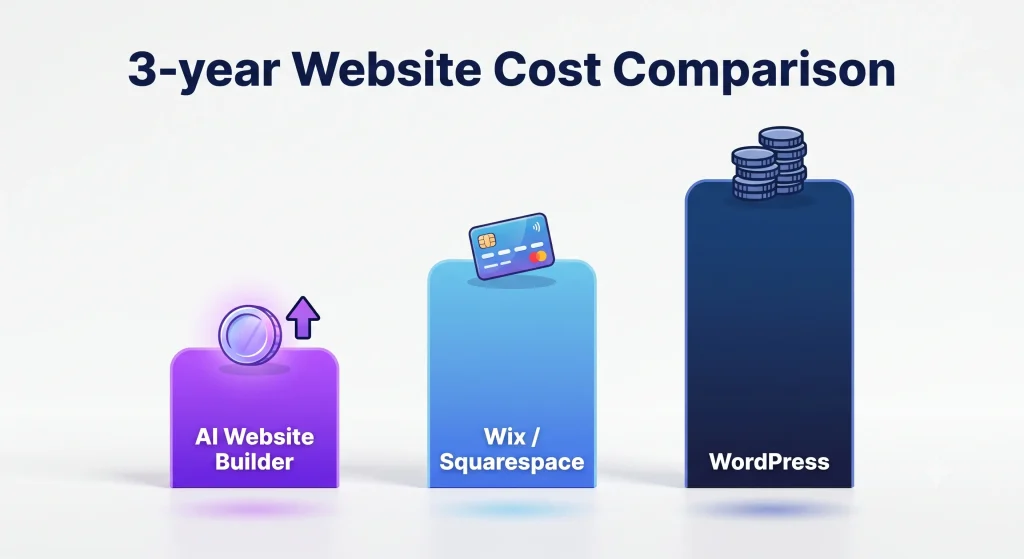 3 years cost comparison