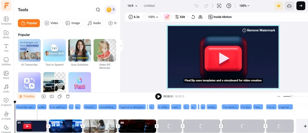 blblog converted into vedio by flexclip