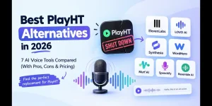Best PlayHT alternatives in 2026, featuring seven AI voice tools compared for voice quality, pricing, and voice cloning.