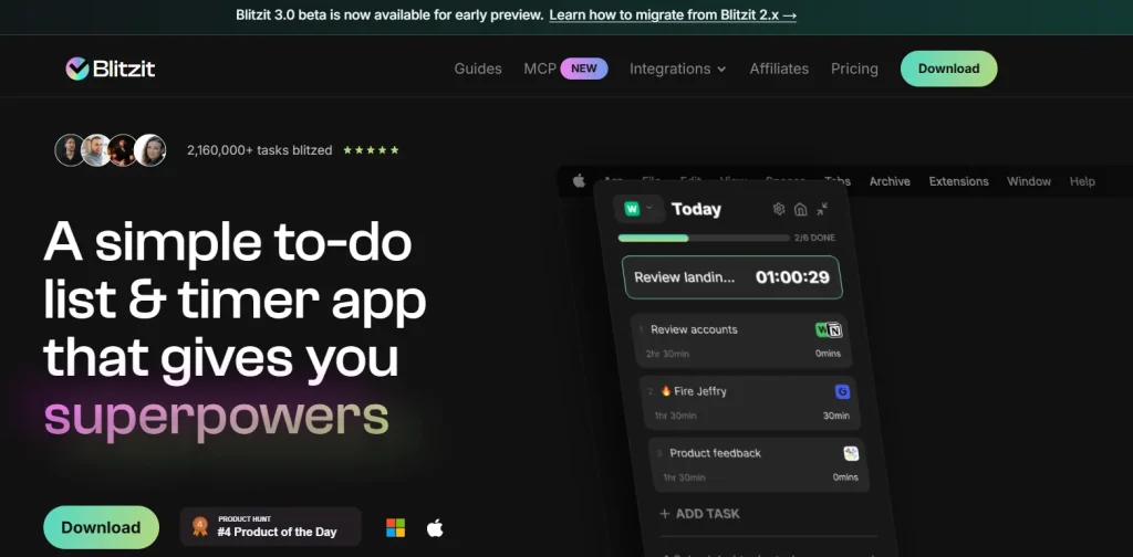 blitzit dashboard