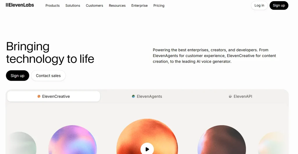ElevenLabs Dashboard SS