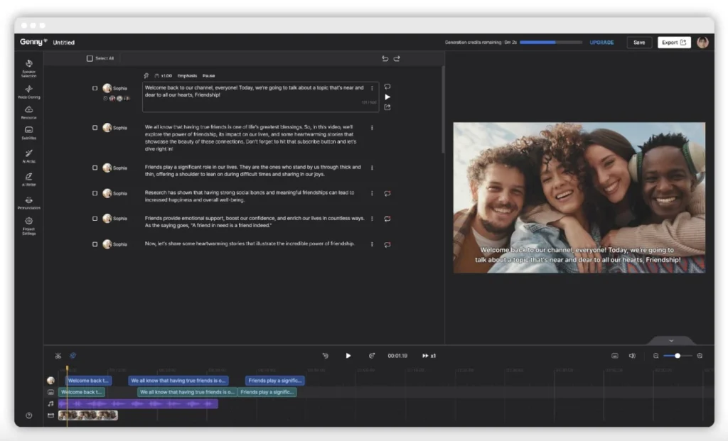 lovo ai dashboard